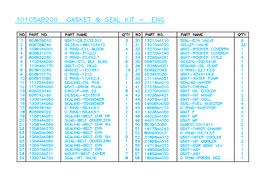 Subaru OEM Master Gasket and Seal Kit - Subaru STI 2008-2018