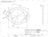 Turbo XS 4 Hole 3in Gasket 105mm Center-to-Center - Subaru WRX 2006-2007 / STi 2004-2007