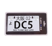 Load image into Gallery viewer, NRG Mini JDM Style Aluminum License Plate (Suction-Cup Fit/Universal) - DC5