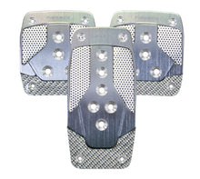 Load image into Gallery viewer, NRG Aluminum Sport Pedal M/T - Gunmetal w/Silver Carbon