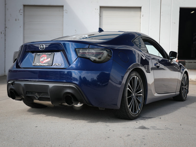 aFe Takeda 304SS Catback Exhaust w/ Dual Black Tips - Toyota 86/GR86/ Scion FR-S/ Subaru BRZ 2013+