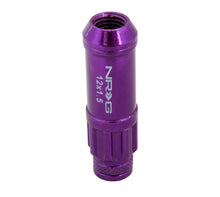 Load image into Gallery viewer, NRG 700 Series M12 X 1.5 Steel Lug Nut w/Dust Cap Cover Set 21 Pc w/Locks &amp; Lock Socket - Purple