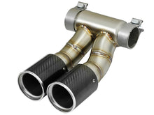 Load image into Gallery viewer, aFe Power 13-14 Porsche Cayman S / Boxster S Carbon Fiber Exhaust Tip Upgrade