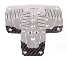 Load image into Gallery viewer, NRG Aluminum Sport Pedal A/T - Silver w/Black Carbon
