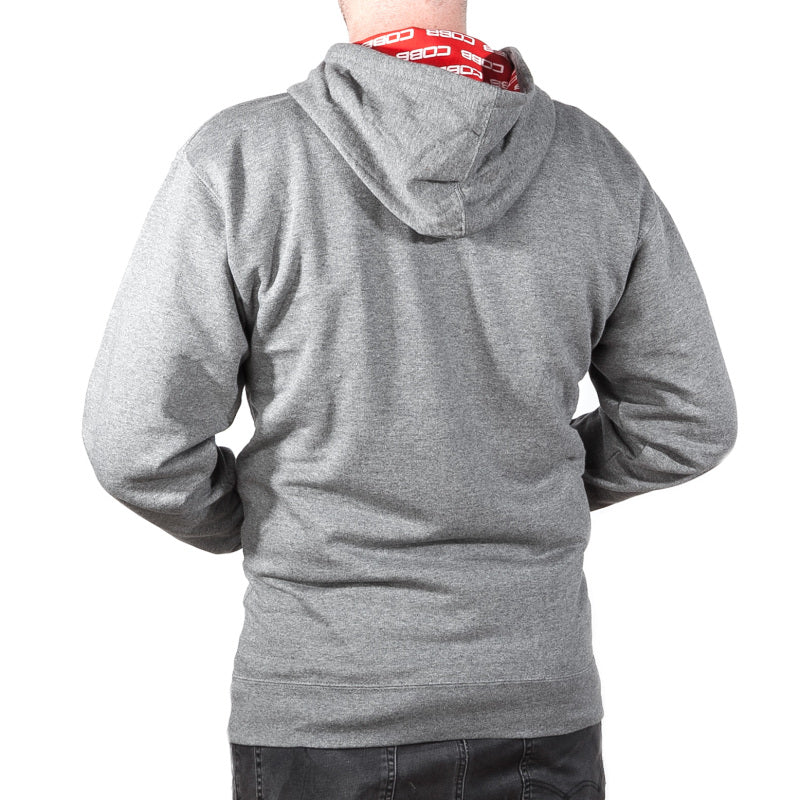 Cobb Grey Zippered Hoodie - Large