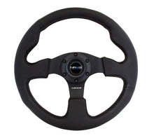 Load image into Gallery viewer, NRG Reinforced Steering Wheel (320mm) Black Leather w/Black Stitching