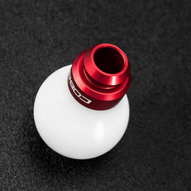Cobb Subaru 5-Speed Knob (White w/ Race Red) - Subaru WRX 2002-2014 (+Multiple Fitments)