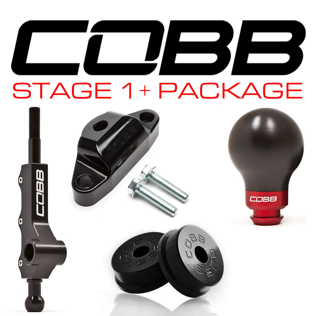 Cobb 5MT Stage 1+ Drivetrain Package w/ Wide Barrel Shifter (Race Red) - Subaru WRX 2002-2007