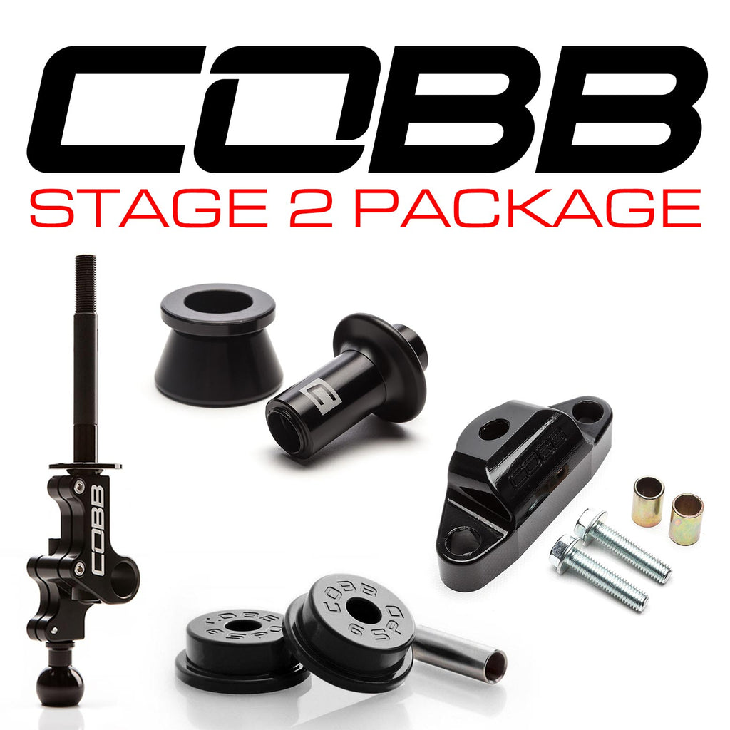 Cobb Stage 2 Drivetrain Package (Stealth Black Lockout) - Subaru STI 2004-2021