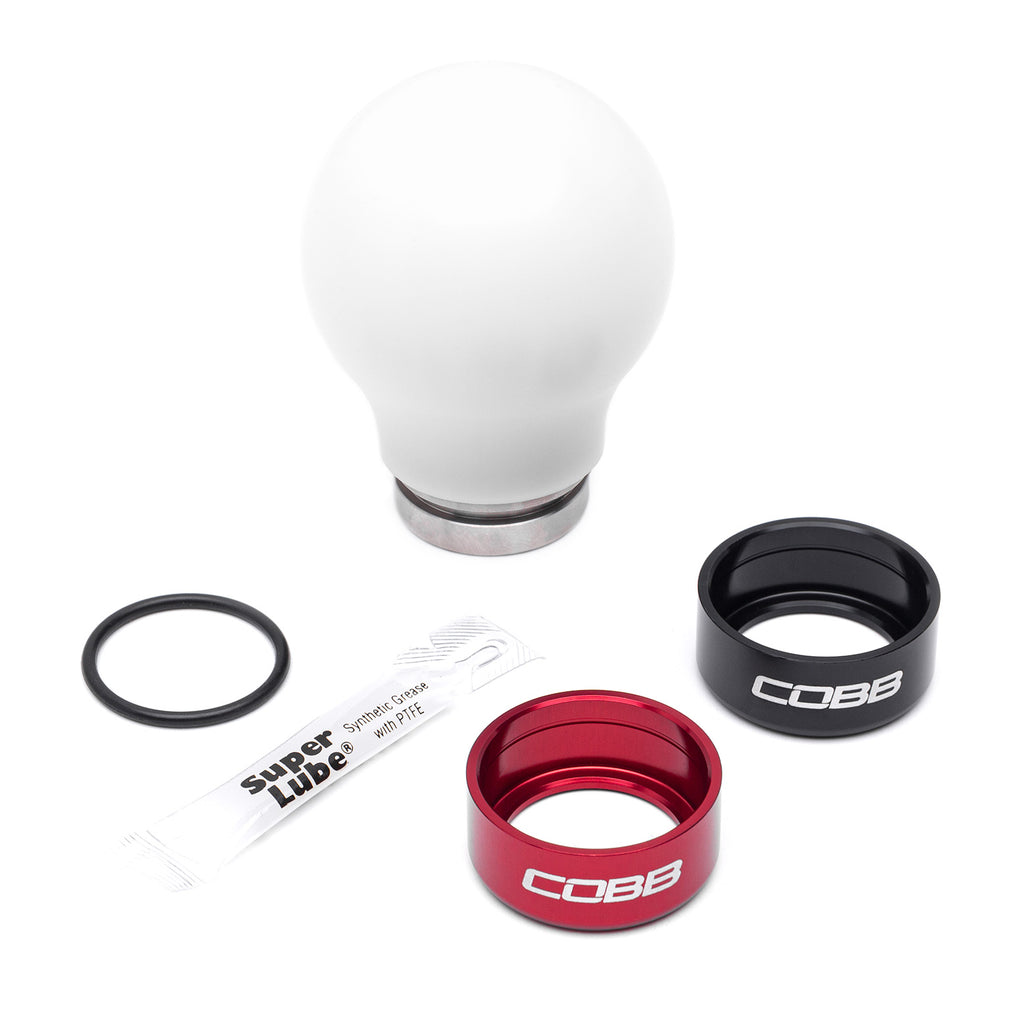 Cobb Weighted COBB Shift Knob (White) - Mazdaspeed 6 2006-2007 / Mazdaspeed 3 2007-2013