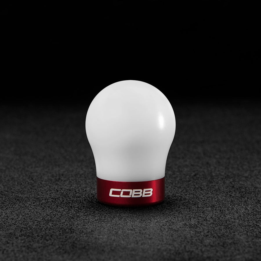 Cobb White Shift Knob (Red Base) - Ford Focus ST 2013-2018 / Focus RS 2016-2018 / Fiesta ST 2014-2019