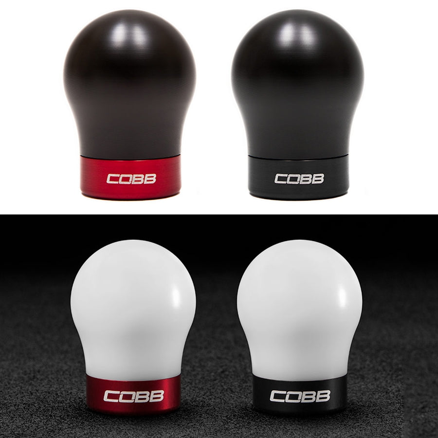 Cobb White Shift Knob (Red Base) - Ford Focus ST 2013-2018 / Focus RS 2016-2018 / Fiesta ST 2014-2019