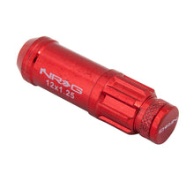 Load image into Gallery viewer, NRG 700 Series M12 X 1.25 Steel Lug Nut w/Dust Cap Cover Set 21 Pc w/Locks &amp; Lock Socket - Red