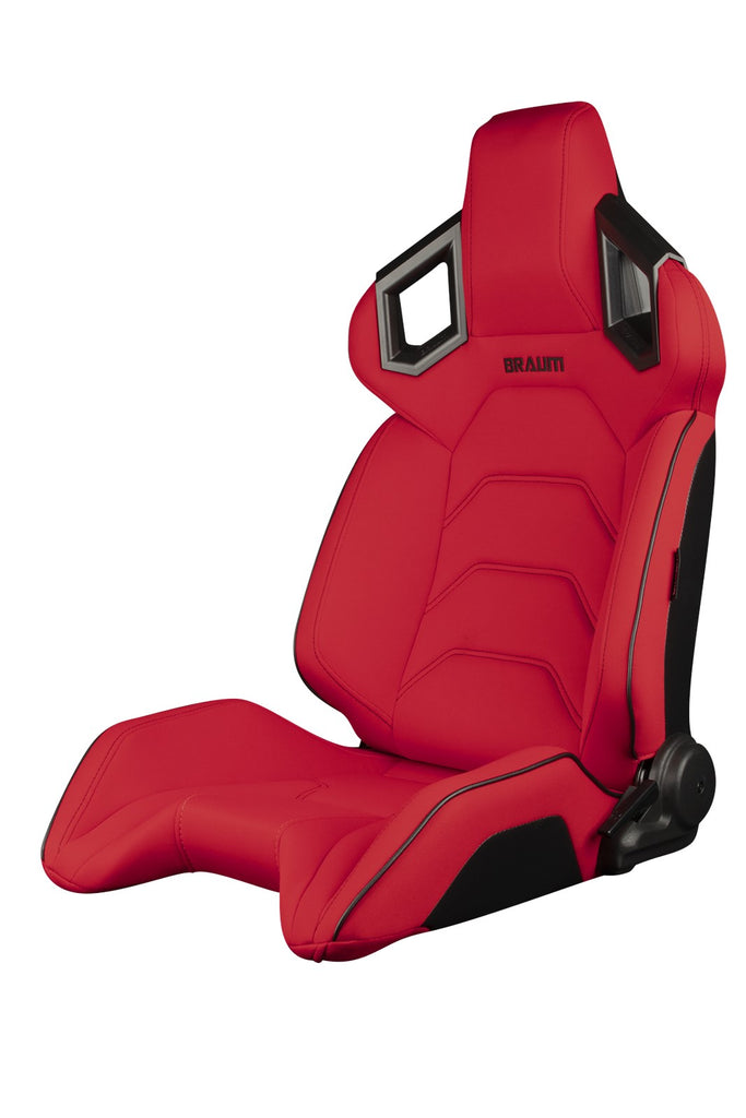 Braum Racing ALPHA-X Series Racing Seats (Pair; Red Cloth)