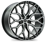 Vossen HF-2 19x9.5 / 5x120 / ET40 / Deep Face / 72.56 - Brushed Gloss Black