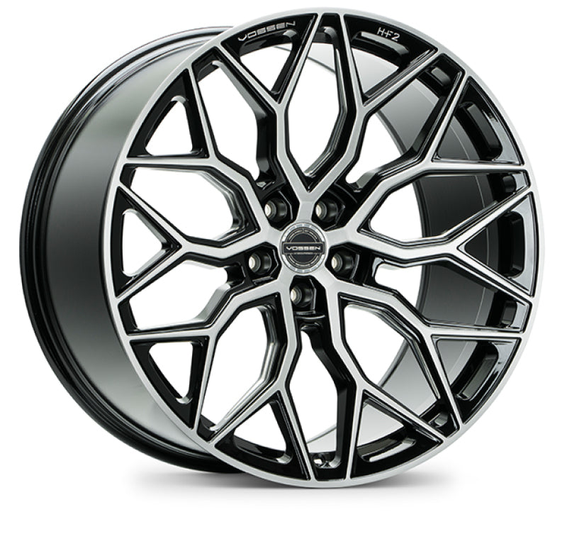 Vossen HF-2 20x8.5 / 5x112 / ET40 / Flat Face / 66.56 - Brushed Gloss Black