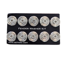 Load image into Gallery viewer, NRG M-Style Fender Washer Kit (TI Series) M6 Bolts For Plastic (Silver Wshr/Silver Scrw) - Set of 10