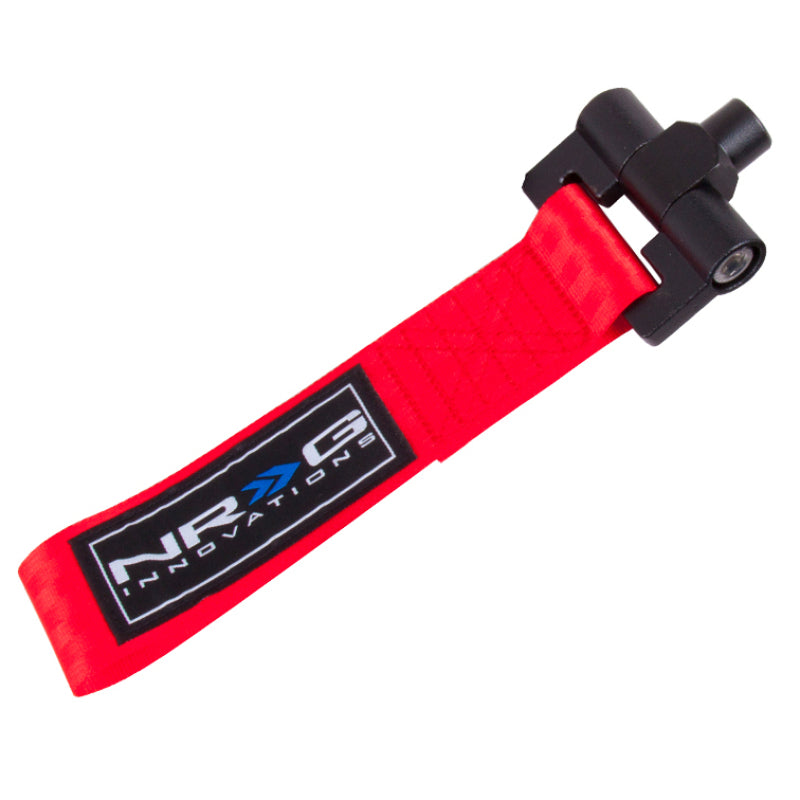 NRG Bolt-In Tow Strap Red - Hyundai Genesis (5000lb. Limit)