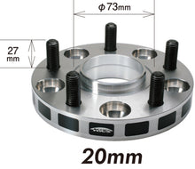 Load image into Gallery viewer, Project Kics 12x1.25 Hub 56mm 5-100 Wide Tread Spacers - 20mm