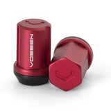 Vossen 35mm Lug Nuts (12x1.25; 19mm Hex; Cone Seat; Red) Set of 20 - Universal