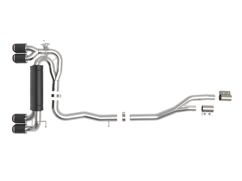 aFe 20-22 Audi RS6 Avant V8 4L (tt) MACH Force-Xp 3in to 2.5in 304 SS Cat-Back Exhaust w/ Carbon Tip