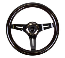 Load image into Gallery viewer, NRG Classic Wood Grain Steering Wheel (310mm) White w/Neochrome 3-Spoke Center
