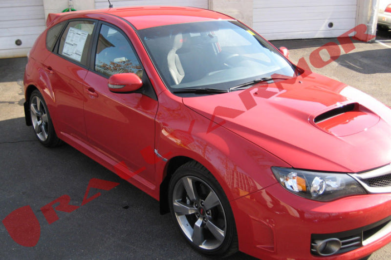 Rally Armor Black UR Mud Flap w/ Red Logo - Subaru WRX 2011-2014 / STi 2008-2014 Hatchback