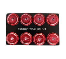 Load image into Gallery viewer, NRG Fender Washer Kit w/Color Matched M8 Bolt Rivets For Plastic (Red) - Set of 8