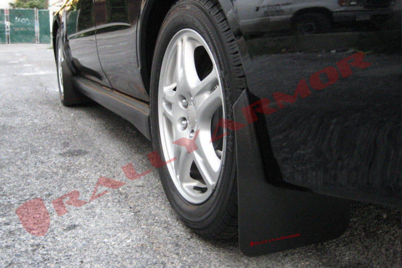 Rally Armor Basic Black Mud Flap w/ Red Logo - Subaru Impreza / WRX / STi 2002-2007