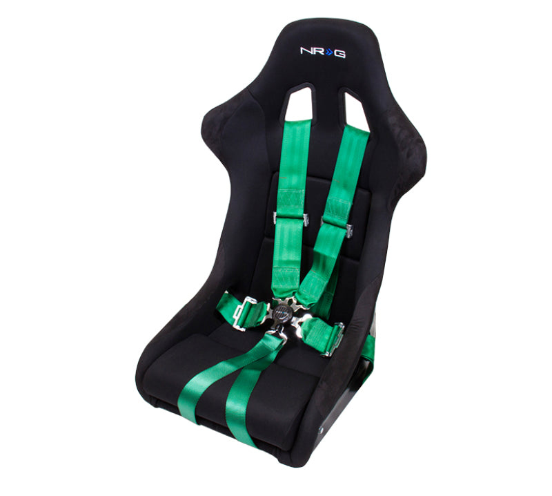 NRG 6PT 3in. Seat Belt Harness / Cam Lock - Green