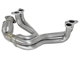 aFe Twisted Steel 304 Stainless Steel Long Tube Header w/ Cat - Toyota 86 / Scion FRS / Subaru BRZ 2013-2020