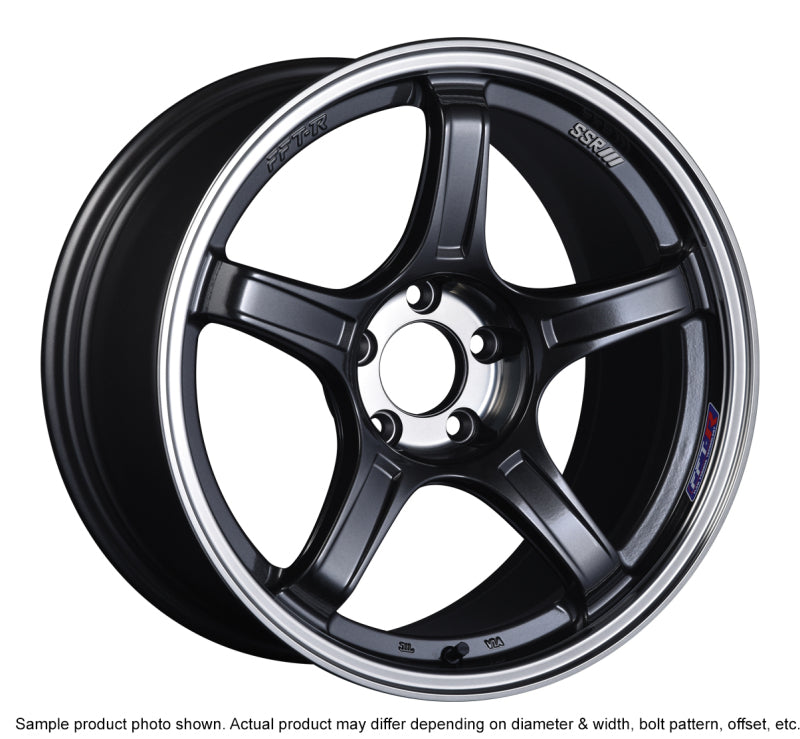 SSR GTX03 18x9.5 5x100 38mm Offset Black Graphite Wheel