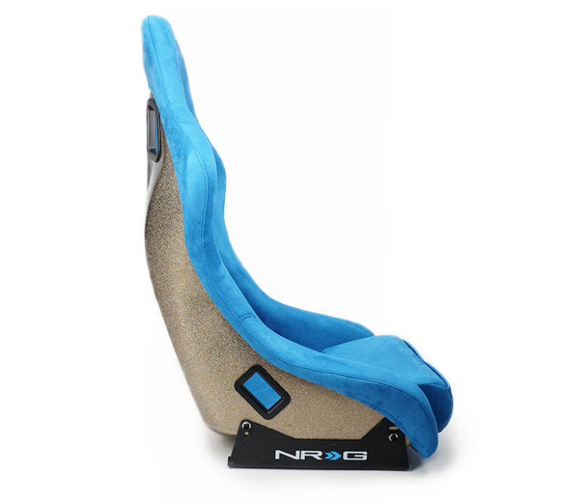 NRG FRP Bucket Seat ULTRA Edition - Medium (Blue Alcantara/Pearlized Back)