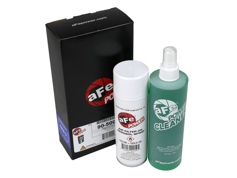 aFe Air Filter Restore Kit: 6.25 oz Gold Oil & 12 oz Power Cleaner - Universal