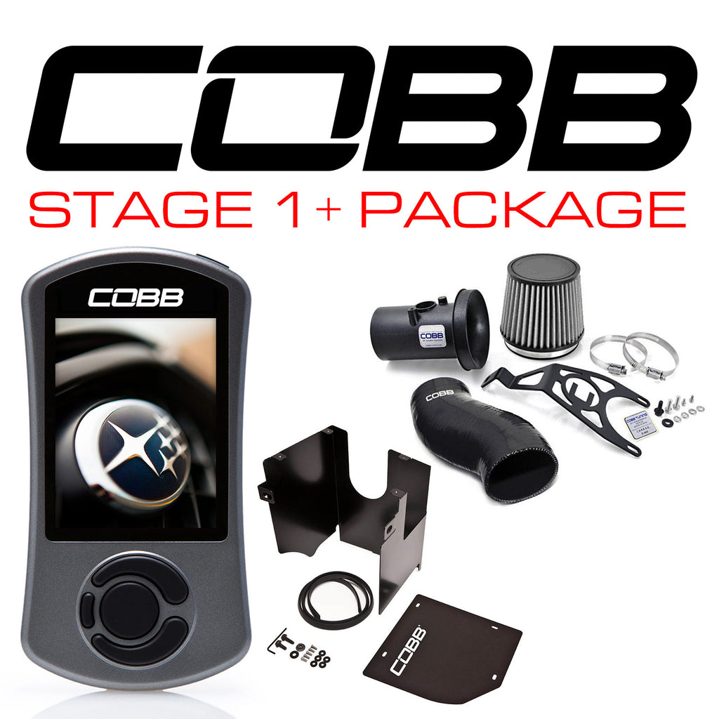 Cobb Stage 1+ Power Package (Black) - Subaru WRX & STI 2008-2014 / FXT 2009-2013