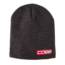 Load image into Gallery viewer, Cobb Tuning Bar Logo Knit Beanie - Gray w/ Red Logo