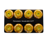 NRG Fender Washer Kit w/Color Matched M8 Bolt Rivets For Plastic (Rose Gold) - Set of 8