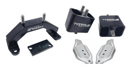 Torque Solution Solid Billet Engine/Transmission Mounts w/Mount Plates - Subaru WRX 2002-2014 / STi 2004-2021