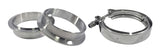 Torque Solution Stainless Steel V-Band Clamp & Flange Kit - 4in (101mm)