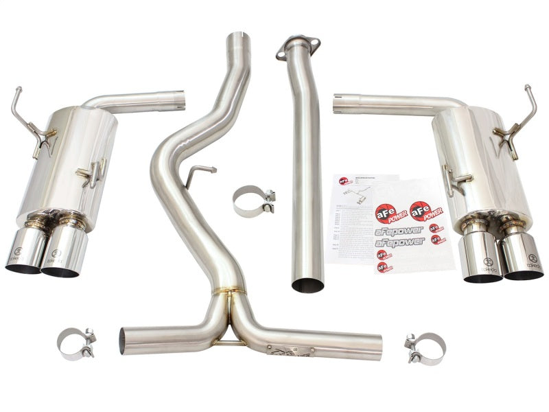 aFe Takeda 3in 304SS Catback Exhaust w/ Polished Tips - Subaru WRX / STi 2015-2021