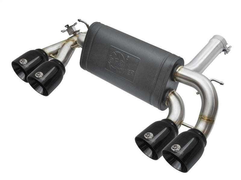 aFe MACHForce XP 3in - 2 1/2in Axle Back 304SS Exhaust w/ Black Tips 16-17 BMW M2 (f87)