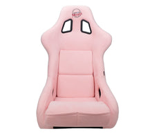Load image into Gallery viewer, NRG FRP Bucket Seat PRISMA Edition W/ pearlized Back Pink Alcantara - Large