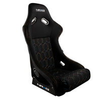 Load image into Gallery viewer, NRG FRP Bucket Seat (Black w/ Multi Color Geometric Pattern) - Large