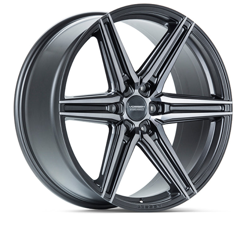 Vossen HF6-2 24x10 / 6x135 / ET25 / Deep Face / 87.1 - Tinted Matte Gunmetal