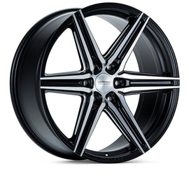 Vossen HF6-2 Hybrid Forged Deep Brushed Matte Black Wheel - 6x139.7 22x9.5 +20