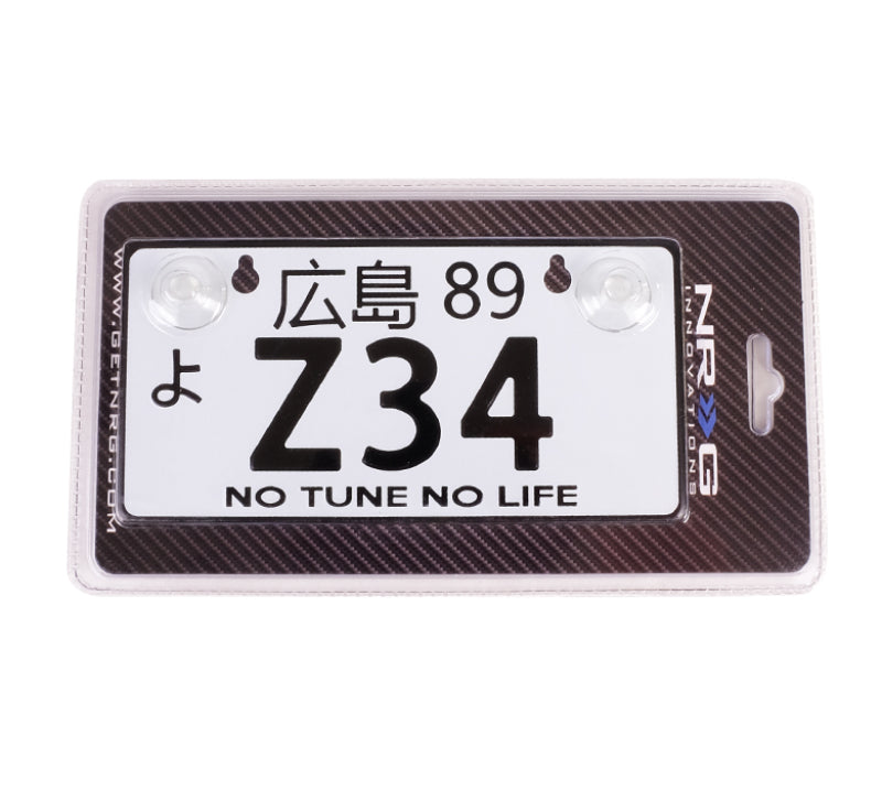 NRG Mini JDM Style Aluminum License Plate (Suction-Cup Fit/Universal) - Z34