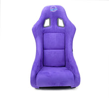 Load image into Gallery viewer, NRG FRP Bucket Seat PRISMA Edition w/ Pearlized Back Purple Alcantara - Medium
