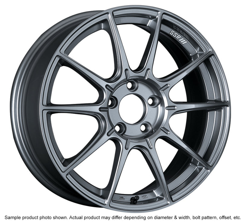 SSR GTX01 17x7 5x100 50mm Offset Dark Silver Wheel