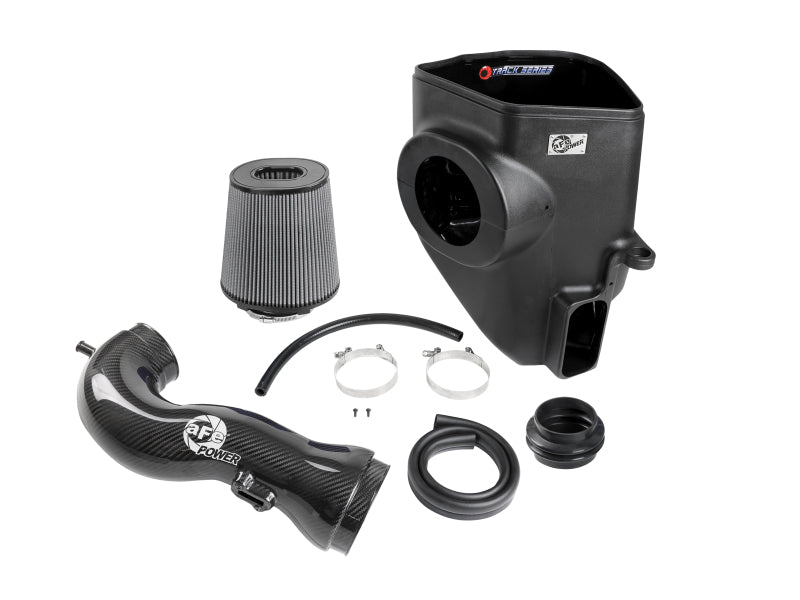 aFe 19-21 GM Trucks 5.3L/6.2L Track Series Carbon Fiber Cold Air Intake System W/ Pro Dry S Filters