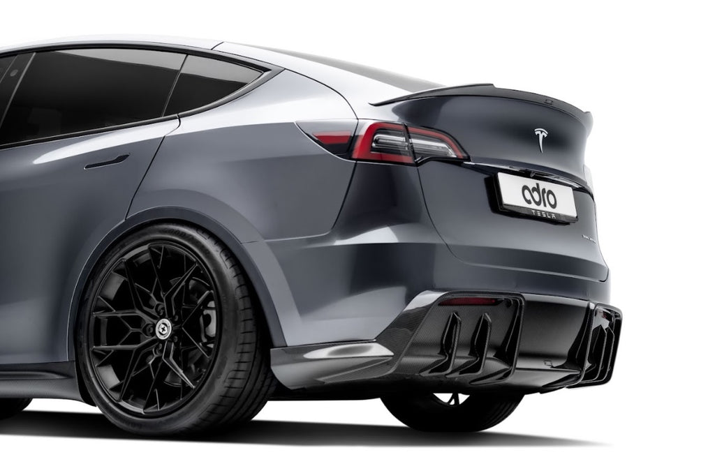 Adro Premium Prepreg Carbon Fiber Rear Diffuser - Tesla Model Y 2020-2022